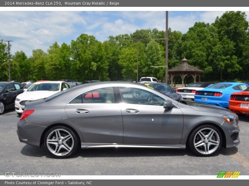 Mountain Gray Metallic / Beige 2014 Mercedes-Benz CLA 250