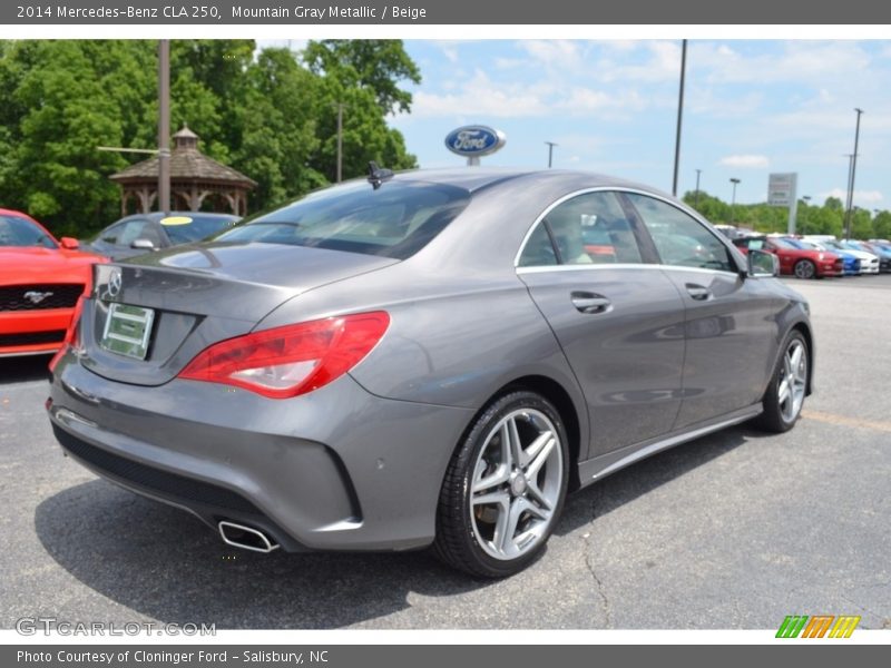 Mountain Gray Metallic / Beige 2014 Mercedes-Benz CLA 250