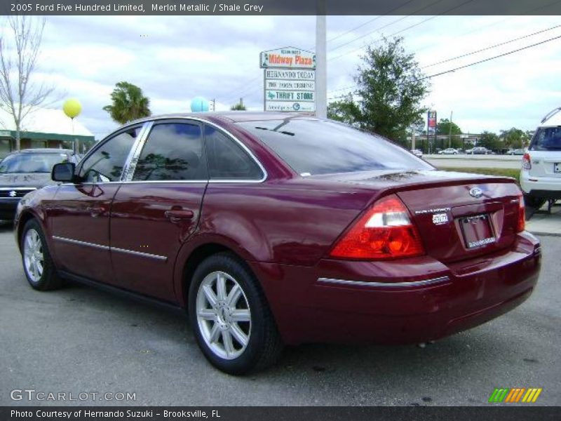 Merlot Metallic / Shale Grey 2005 Ford Five Hundred Limited