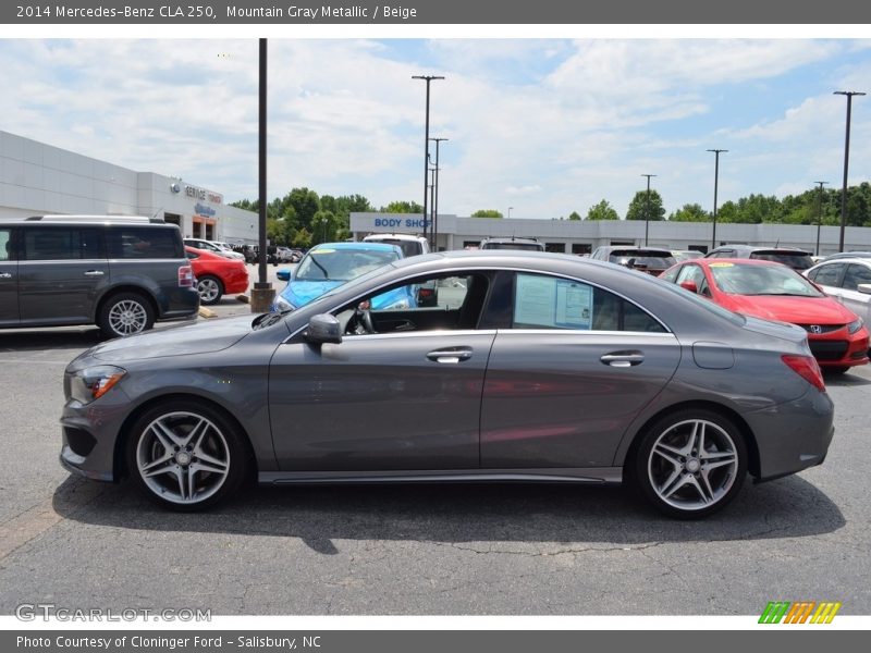 Mountain Gray Metallic / Beige 2014 Mercedes-Benz CLA 250