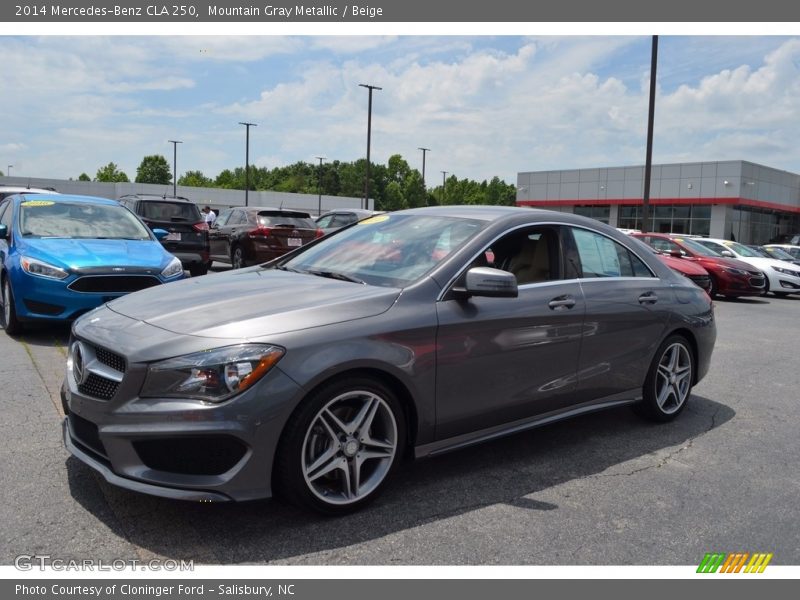 Mountain Gray Metallic / Beige 2014 Mercedes-Benz CLA 250