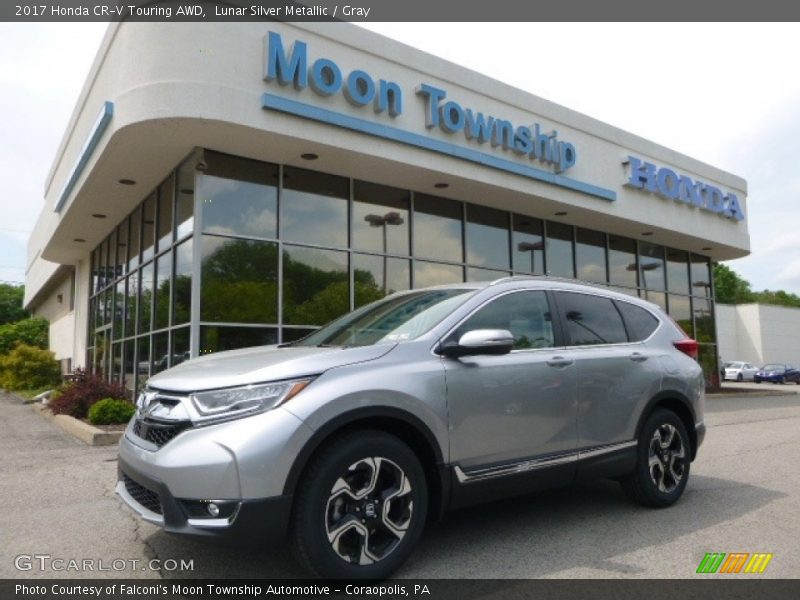 Lunar Silver Metallic / Gray 2017 Honda CR-V Touring AWD