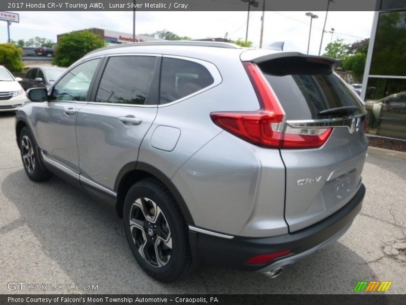 Lunar Silver Metallic / Gray 2017 Honda CR-V Touring AWD