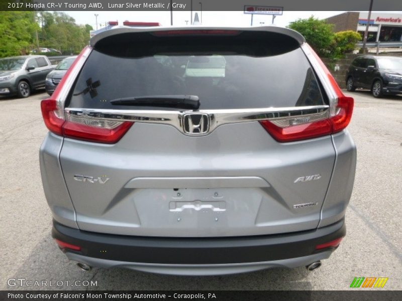 Lunar Silver Metallic / Gray 2017 Honda CR-V Touring AWD