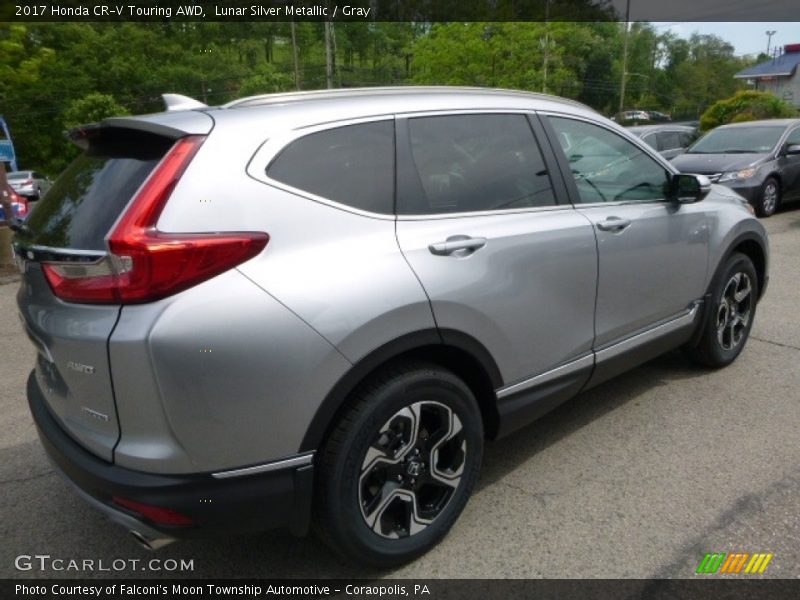 Lunar Silver Metallic / Gray 2017 Honda CR-V Touring AWD