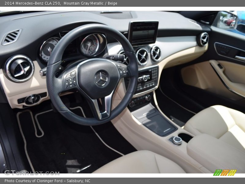 Mountain Gray Metallic / Beige 2014 Mercedes-Benz CLA 250