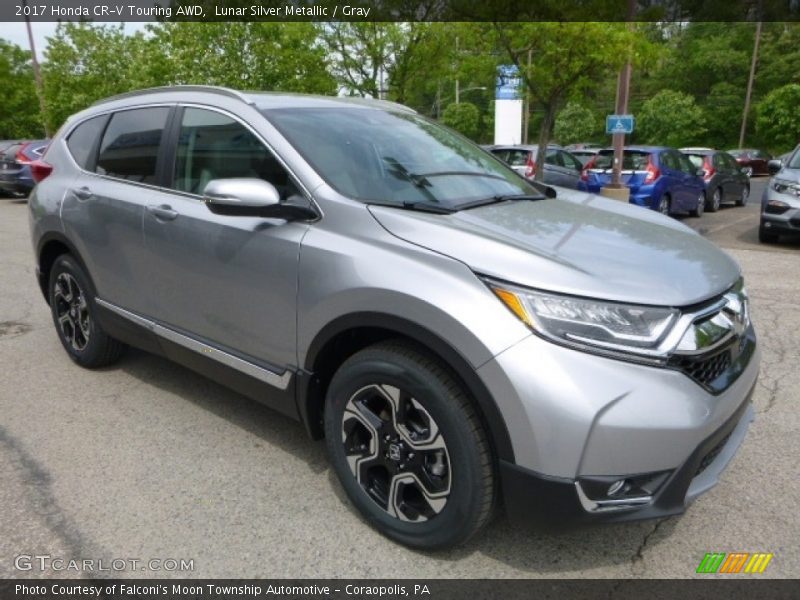 Lunar Silver Metallic / Gray 2017 Honda CR-V Touring AWD