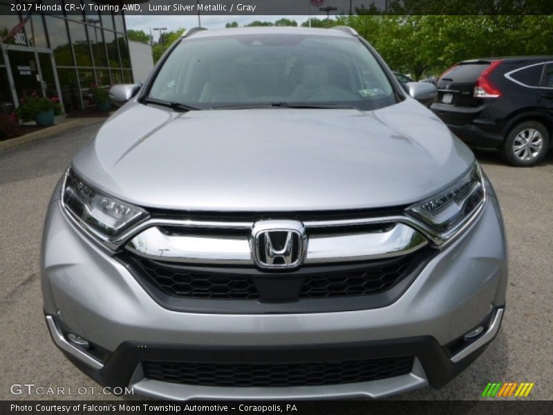 Lunar Silver Metallic / Gray 2017 Honda CR-V Touring AWD