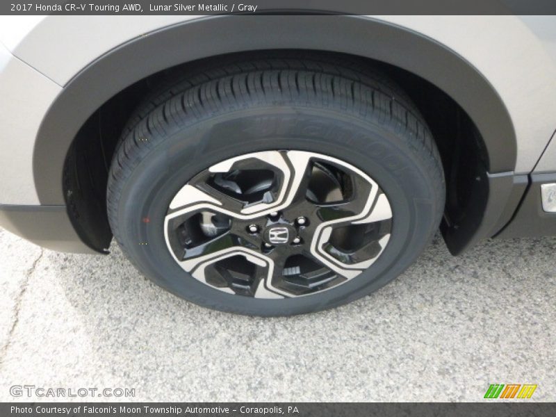 Lunar Silver Metallic / Gray 2017 Honda CR-V Touring AWD