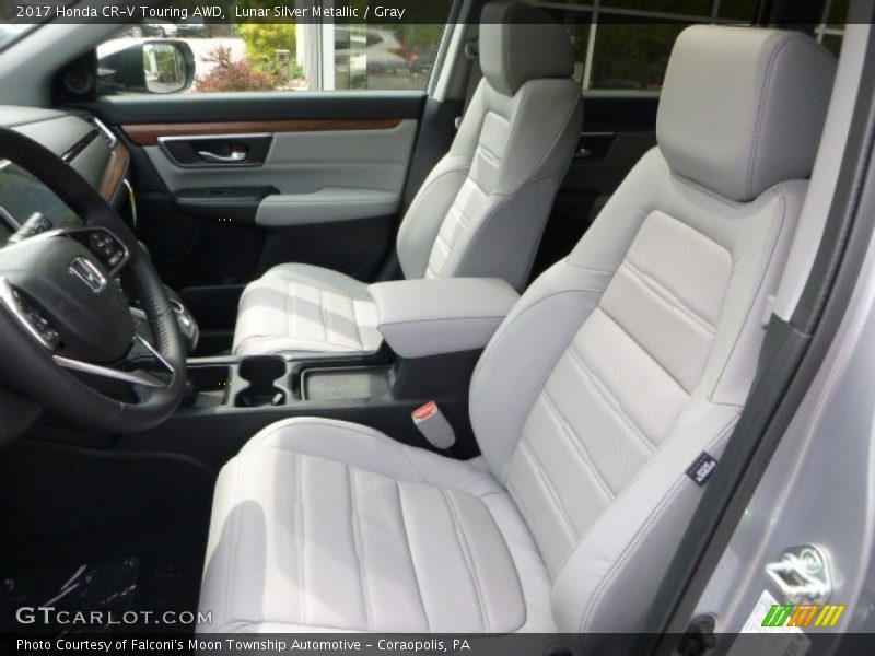 Lunar Silver Metallic / Gray 2017 Honda CR-V Touring AWD