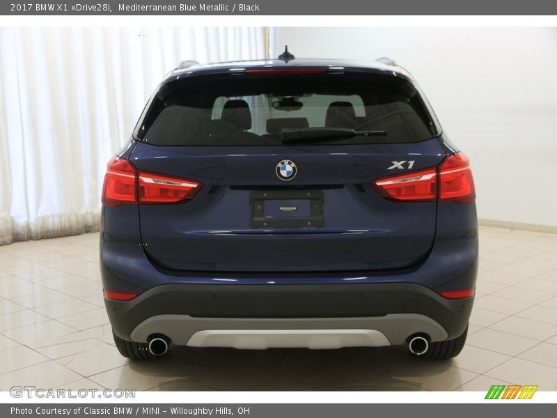 Mediterranean Blue Metallic / Black 2017 BMW X1 xDrive28i