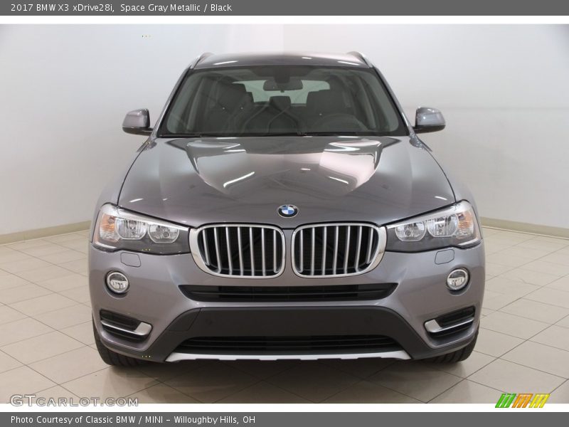 Space Gray Metallic / Black 2017 BMW X3 xDrive28i