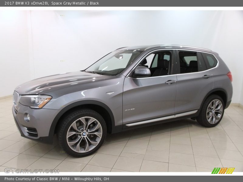 Space Gray Metallic / Black 2017 BMW X3 xDrive28i
