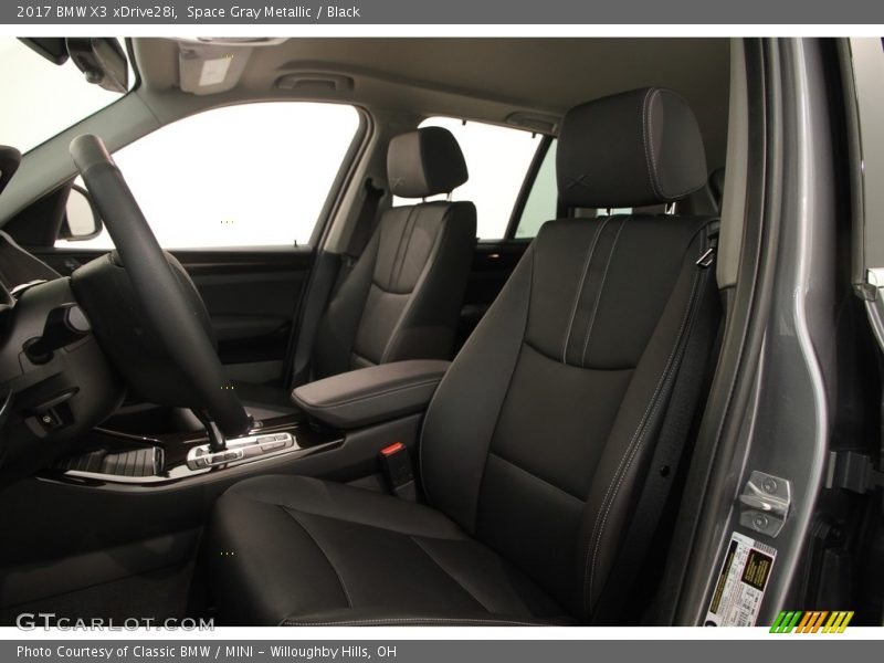 Space Gray Metallic / Black 2017 BMW X3 xDrive28i