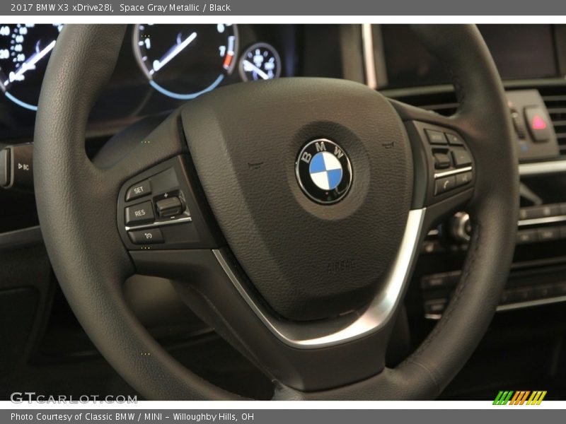 Space Gray Metallic / Black 2017 BMW X3 xDrive28i