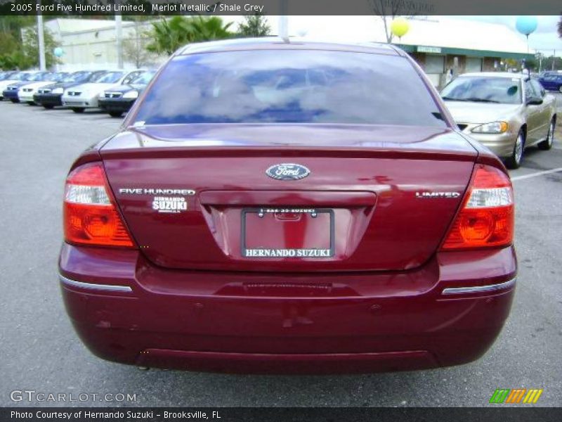 Merlot Metallic / Shale Grey 2005 Ford Five Hundred Limited