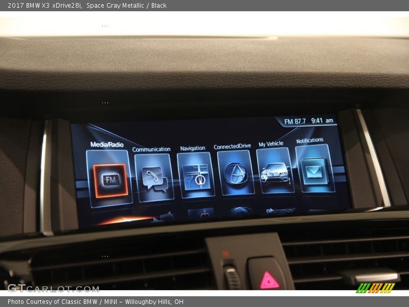 Space Gray Metallic / Black 2017 BMW X3 xDrive28i
