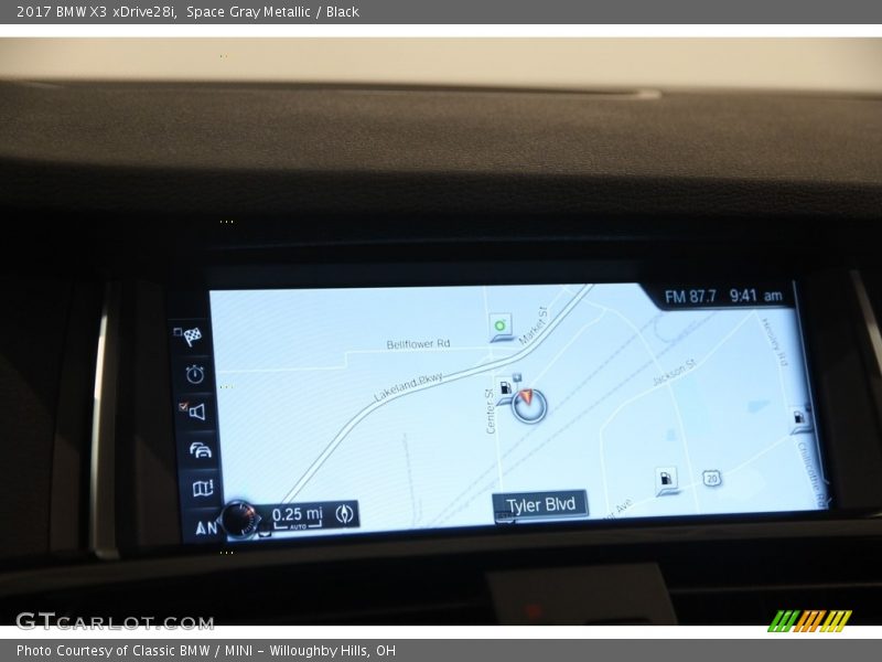 Space Gray Metallic / Black 2017 BMW X3 xDrive28i