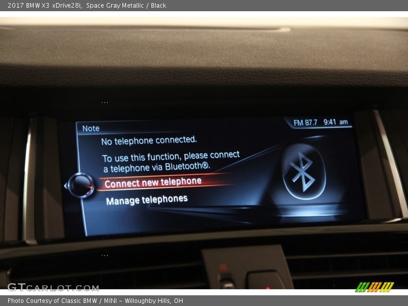 Space Gray Metallic / Black 2017 BMW X3 xDrive28i