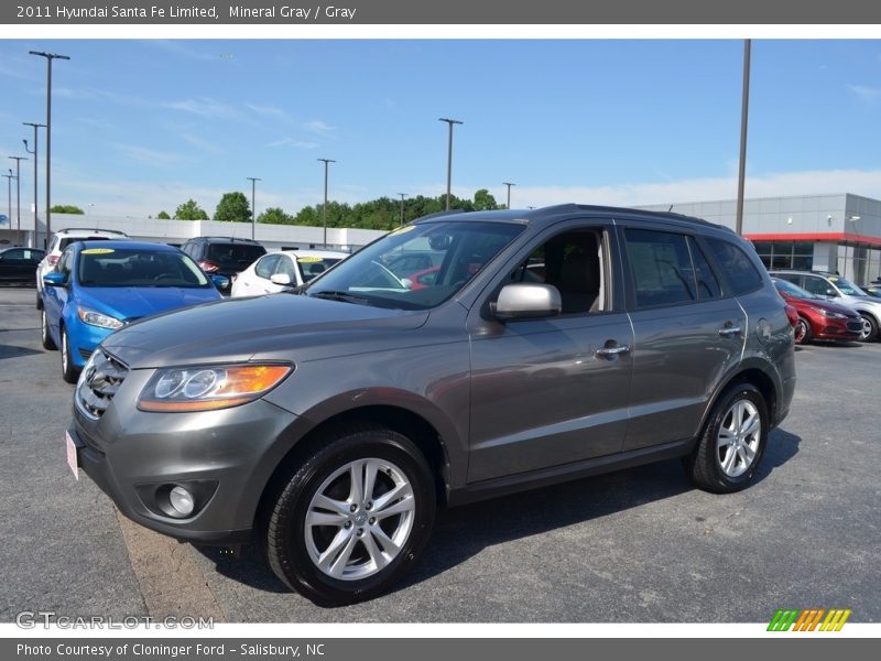 Mineral Gray / Gray 2011 Hyundai Santa Fe Limited