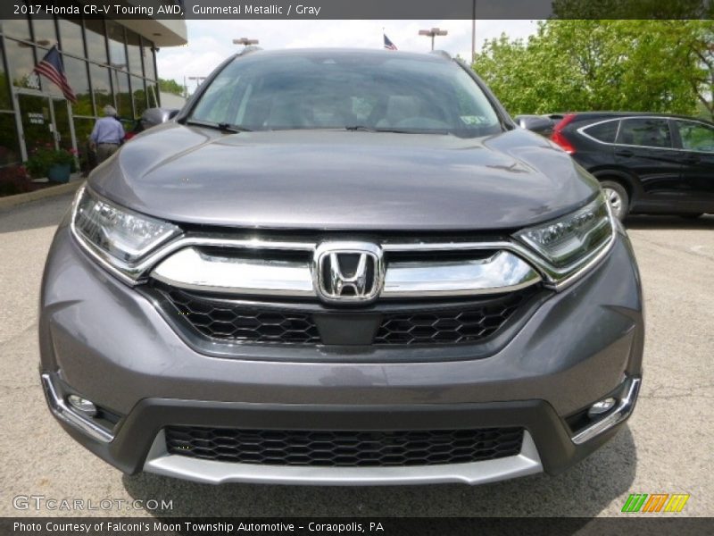 Gunmetal Metallic / Gray 2017 Honda CR-V Touring AWD