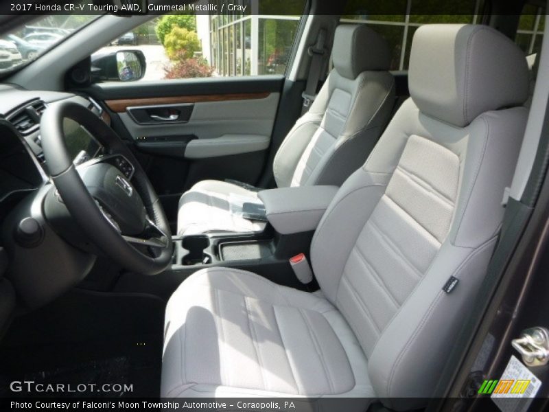 Gunmetal Metallic / Gray 2017 Honda CR-V Touring AWD