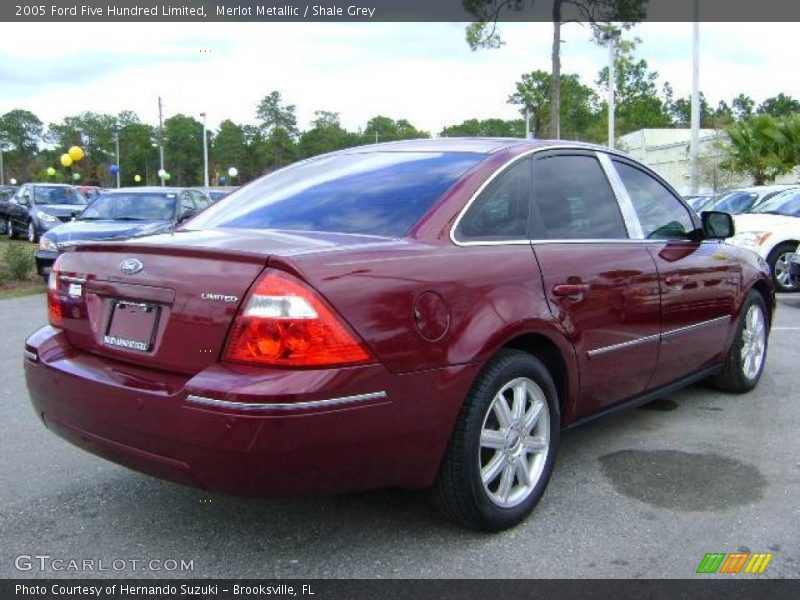 Merlot Metallic / Shale Grey 2005 Ford Five Hundred Limited