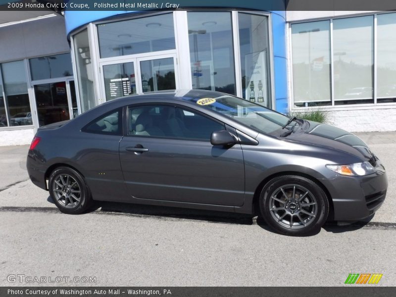 Polished Metal Metallic / Gray 2009 Honda Civic LX Coupe
