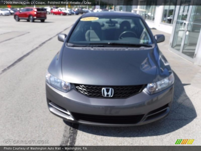 Polished Metal Metallic / Gray 2009 Honda Civic LX Coupe