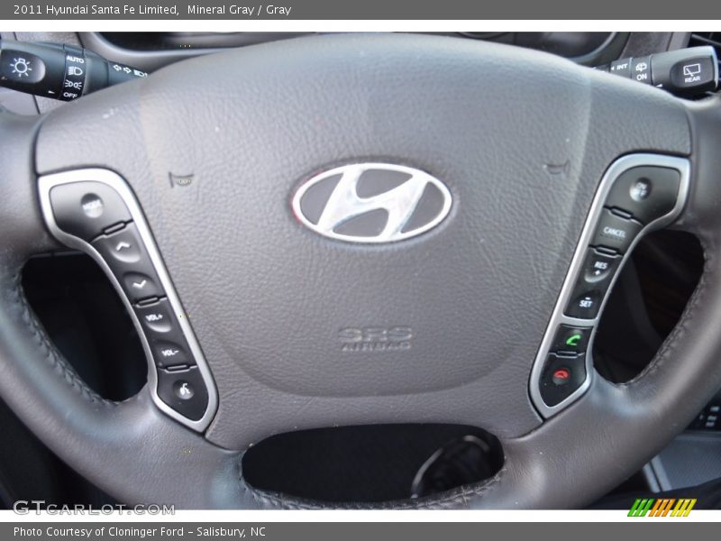 Mineral Gray / Gray 2011 Hyundai Santa Fe Limited