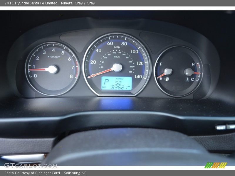 Mineral Gray / Gray 2011 Hyundai Santa Fe Limited