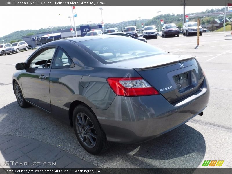 Polished Metal Metallic / Gray 2009 Honda Civic LX Coupe