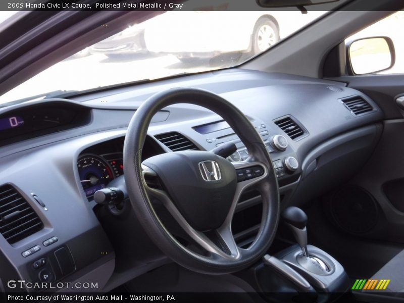 Polished Metal Metallic / Gray 2009 Honda Civic LX Coupe