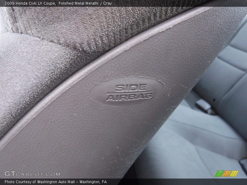Polished Metal Metallic / Gray 2009 Honda Civic LX Coupe