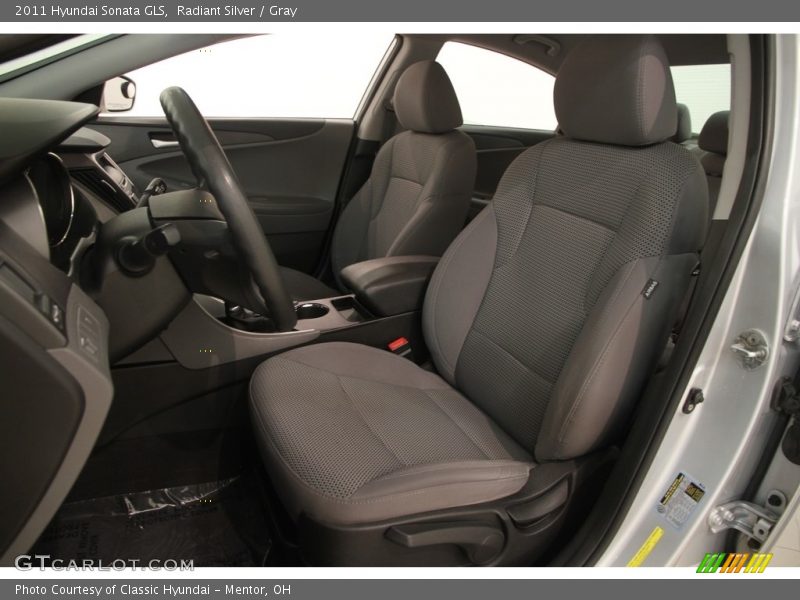Radiant Silver / Gray 2011 Hyundai Sonata GLS