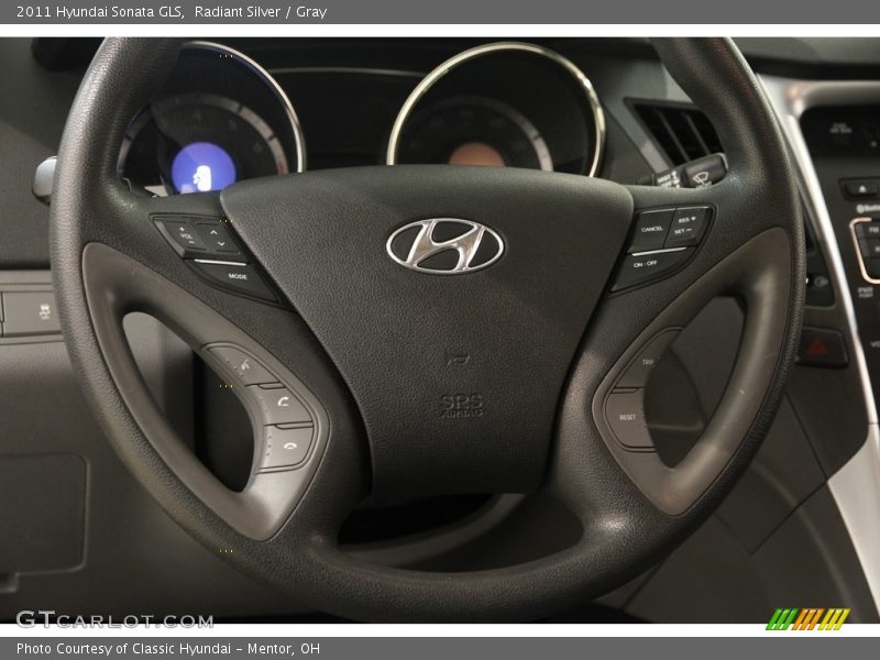 Radiant Silver / Gray 2011 Hyundai Sonata GLS