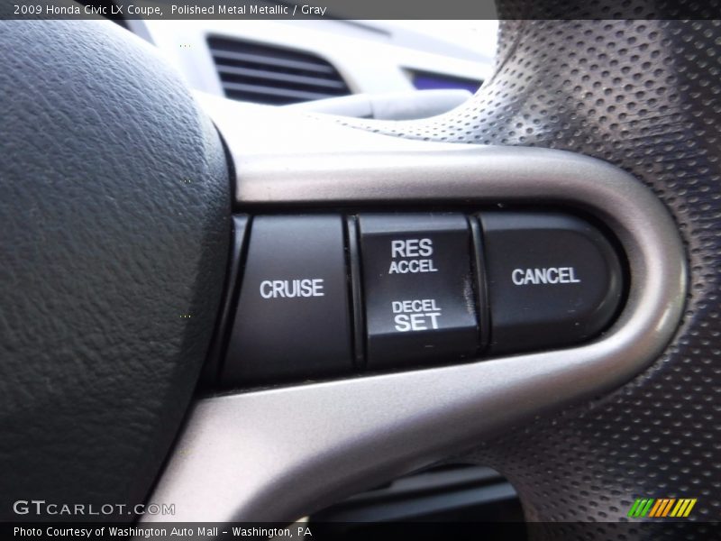 Polished Metal Metallic / Gray 2009 Honda Civic LX Coupe