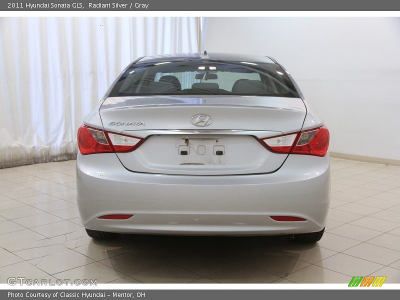 Radiant Silver / Gray 2011 Hyundai Sonata GLS
