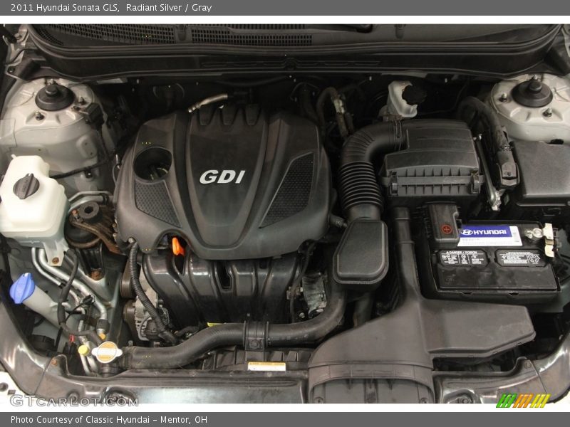 Radiant Silver / Gray 2011 Hyundai Sonata GLS