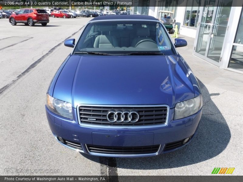 Caribic Blue Pearl Effect / Platinum 2006 Audi A4 3.0 quattro Cabriolet