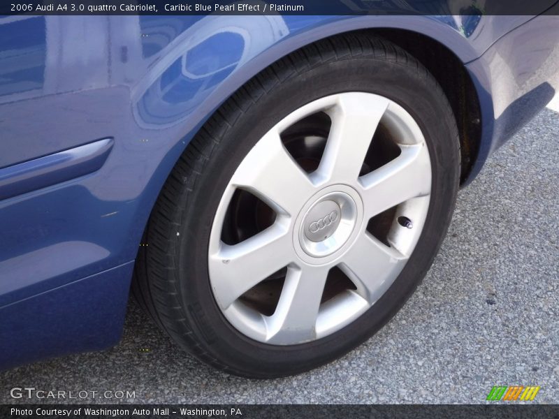 Caribic Blue Pearl Effect / Platinum 2006 Audi A4 3.0 quattro Cabriolet