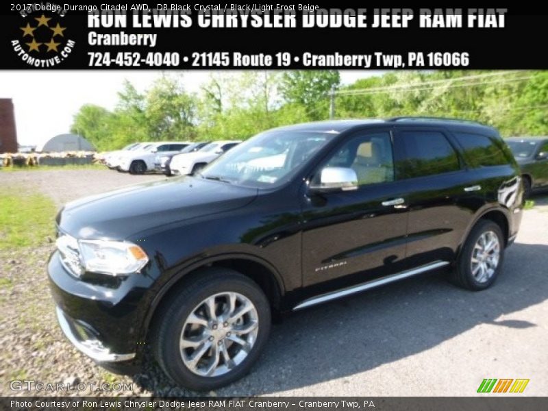 DB Black Crystal / Black/Light Frost Beige 2017 Dodge Durango Citadel AWD