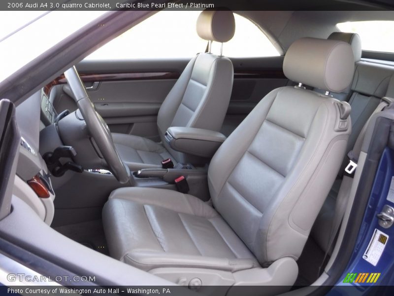 Caribic Blue Pearl Effect / Platinum 2006 Audi A4 3.0 quattro Cabriolet