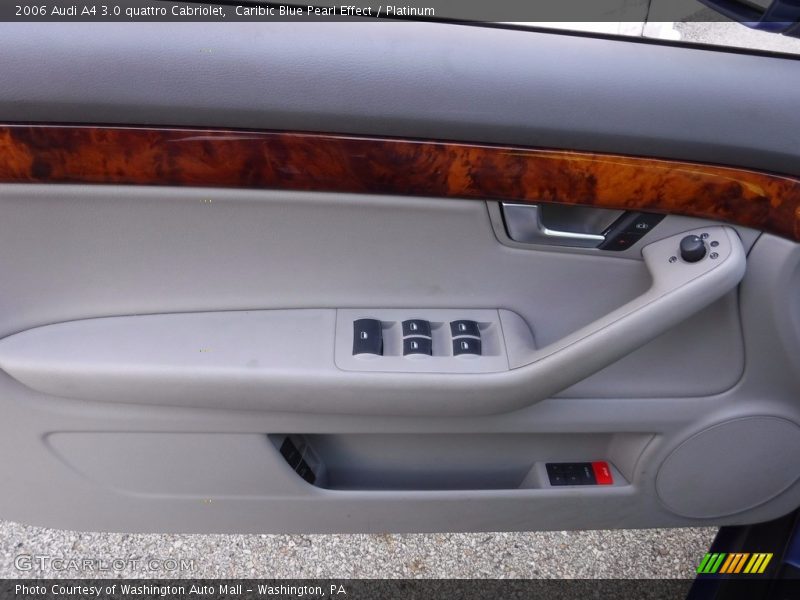 Caribic Blue Pearl Effect / Platinum 2006 Audi A4 3.0 quattro Cabriolet