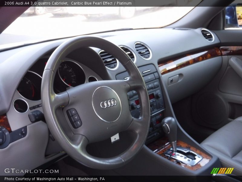 Caribic Blue Pearl Effect / Platinum 2006 Audi A4 3.0 quattro Cabriolet