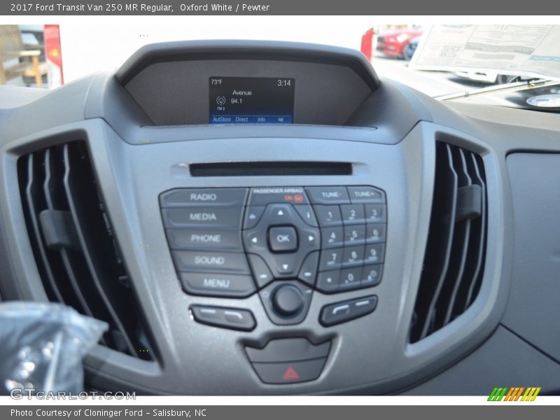 Oxford White / Pewter 2017 Ford Transit Van 250 MR Regular