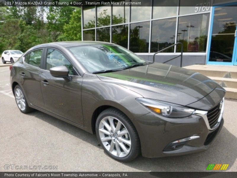 Titanium Flash Mica / Parchment 2017 Mazda MAZDA3 Grand Touring 4 Door