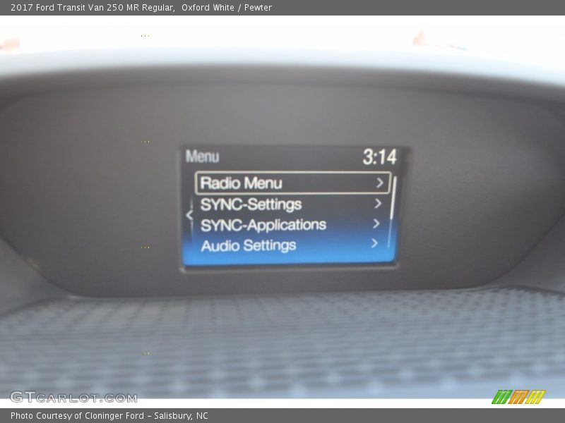Oxford White / Pewter 2017 Ford Transit Van 250 MR Regular