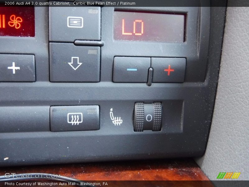 Caribic Blue Pearl Effect / Platinum 2006 Audi A4 3.0 quattro Cabriolet