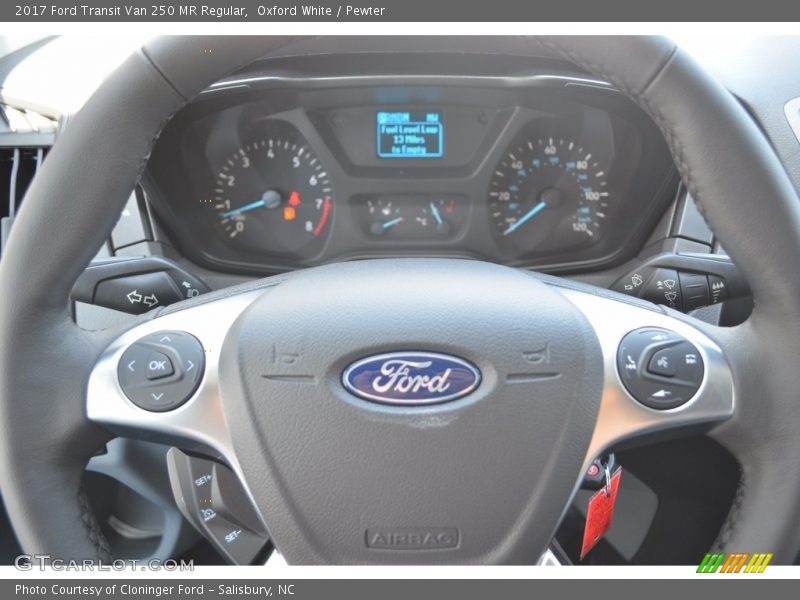 Oxford White / Pewter 2017 Ford Transit Van 250 MR Regular